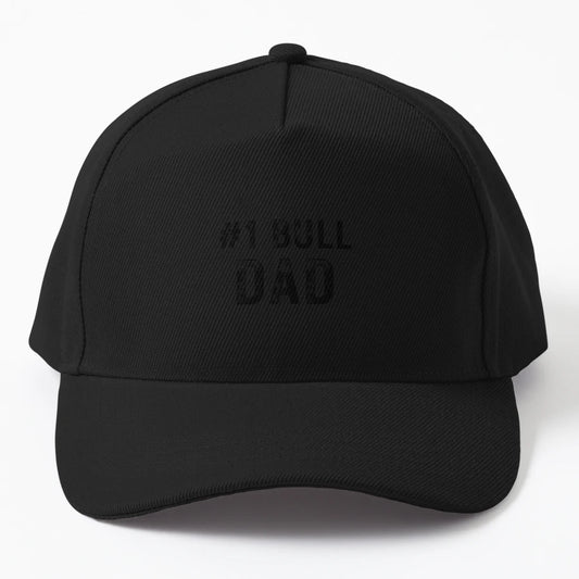 1 Bull Dad Graphic Design Trucker Hat - Custom Embroidery - Snapback, Trucker Hat, Dad Hat, Denim Baseball Cap