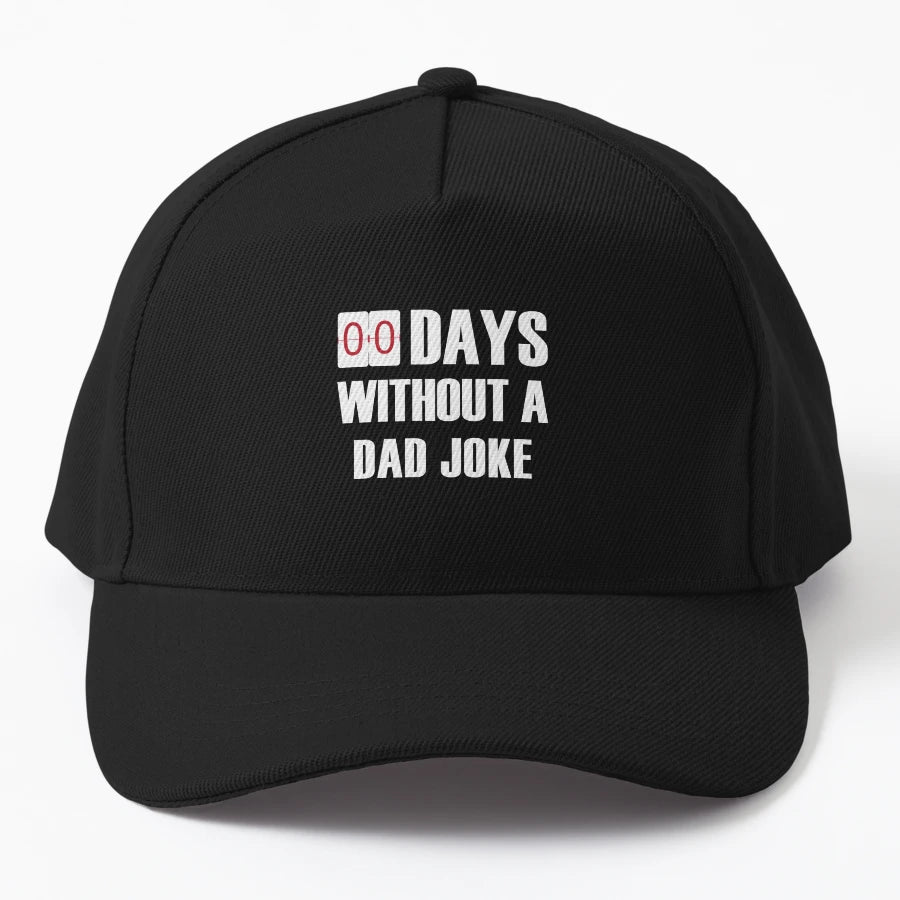 00 Days Without Dad Joke OTTO Dad Hat - Vintage Style - Snapback, Trucker Hat, Dad Hat, Denim Baseball Cap