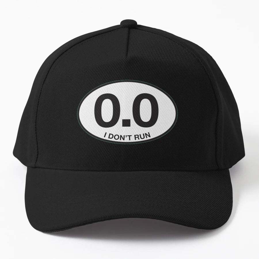 0 0 I Dont Run Funny Oval Non Runners Who Do Trucker Hat - Snapback, Trucker Hat, Dad Hat, Denim Baseball Cap