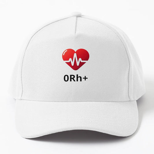 0Rh Blood Group OTTO Dad Hat - Premium Stitching - Snapback, Trucker Hat, Dad Hat, Denim Baseball Cap