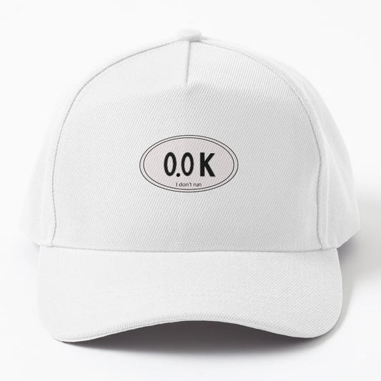 0 0K I Dont Run Denim Baseball Cap - Low-Profile Fit - Snapback, Trucker Hat, Dad Hat, Denim Baseball Cap