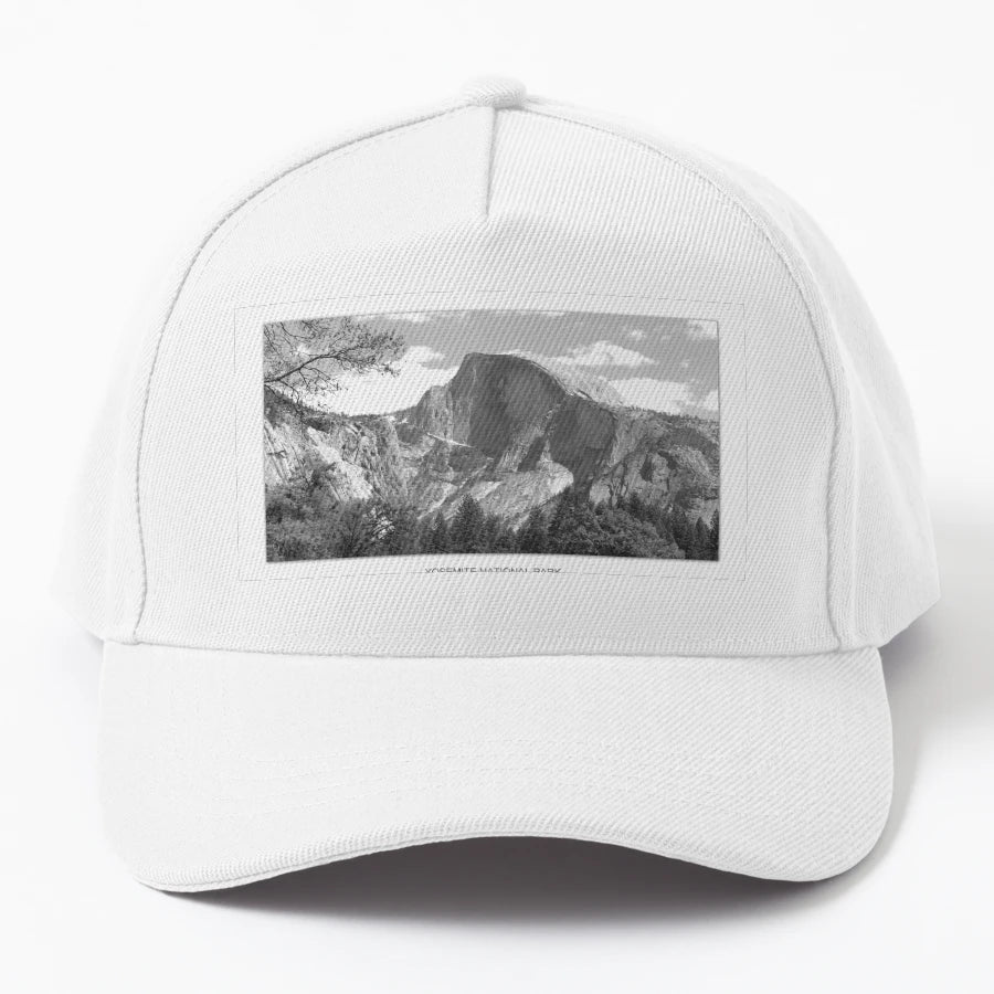 01 Yosemite Half Dome Denim Baseball Cap for Him - Staff - Snapback, Trucker Hat, Dad Hat, Denim Baseball Cap