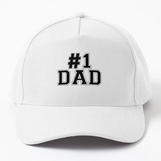 1 Dad No 1 Trucker Hat - Distressed Look - Snapback, Trucker Hat, Dad Hat, Denim Baseball Cap