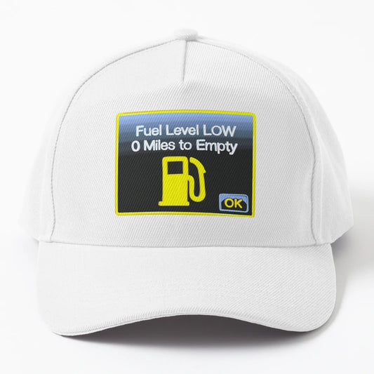 0 Miles To Empty Fuel Level Low New Era Snapback - Throwback - Snapback, Trucker Hat, Dad Hat, Denim Baseball Cap