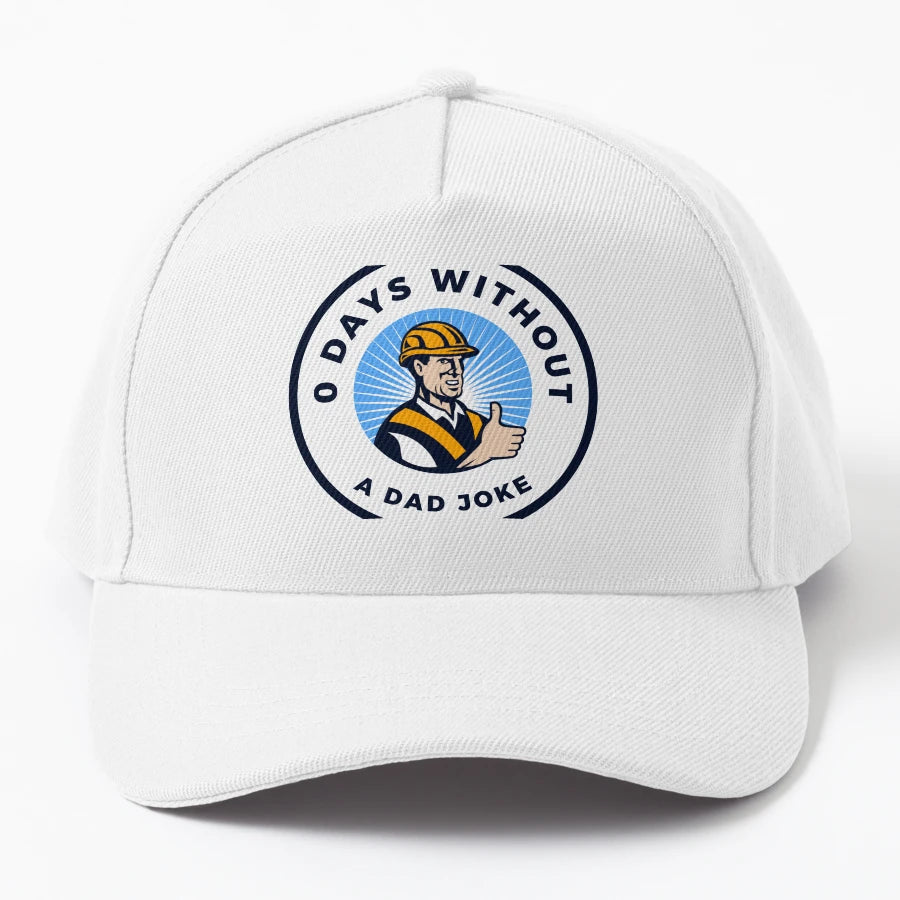 0 Days Without Dad Joke OTTO Dad Hat - Aesthetic Design - Snapback, Trucker Hat, Dad Hat, Denim Baseball Cap