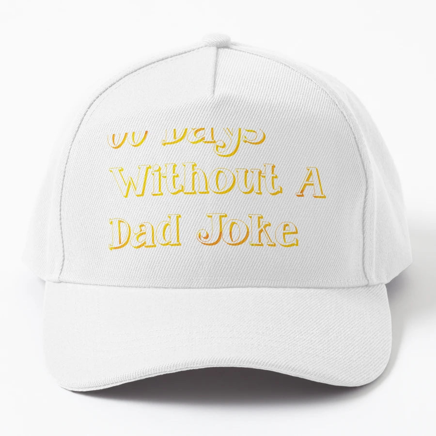 0 Days Without Dad Joke OTTO Dad Hat - Outdoor Style - Snapback, Trucker Hat, Dad Hat, Denim Baseball Cap