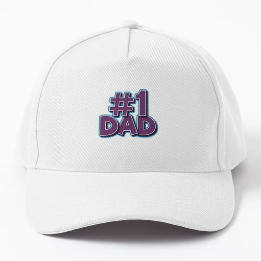 1 Dad Number 1 OTTO Dad Hat - Washed Cotton - Snapback, Trucker Hat, Dad Hat, Denim Baseball Cap