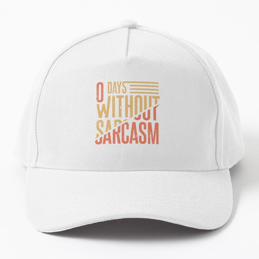 0 Days Without Sarcasm Funny Sarcastic OTTO Dad Hat - Low-Pr - Snapback, Trucker Hat, Dad Hat, Denim Baseball Cap