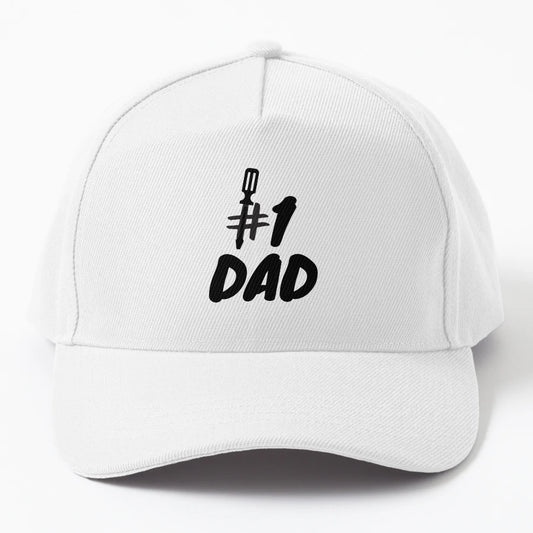 1 Dad Fathers Day New Era Snapback - Embroidered Design - Snapback, Trucker Hat, Dad Hat, Denim Baseball Cap