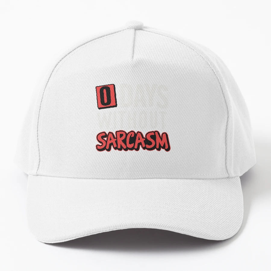 0 Days Without Sarcasm New Era Snapback - Adjustable Fit - Snapback, Trucker Hat, Dad Hat, Denim Baseball Cap