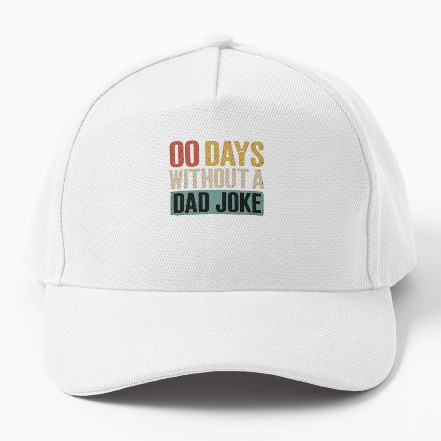 00 Days Without Dad Joke Funny Fathers Day OTTO Dad Hat - Snapback, Trucker Hat, Dad Hat, Denim Baseball Cap