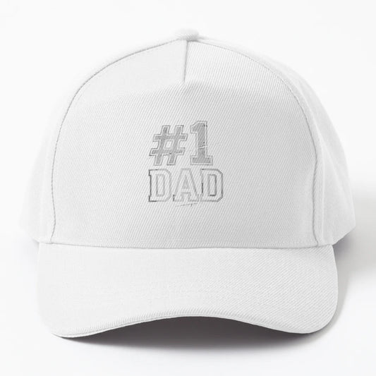 1 Dad Number One Fathers Day Trucker Hat - Classic Cap - Snapback, Trucker Hat, Dad Hat, Denim Baseball Cap