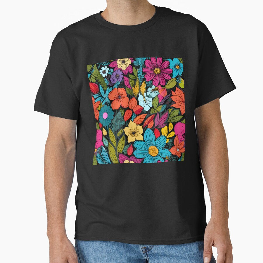 Colorful flower pattern by MyKaiUS - Adult & Kids T-Shirts, Sweatshirts & Hoodies apparel design preview 1