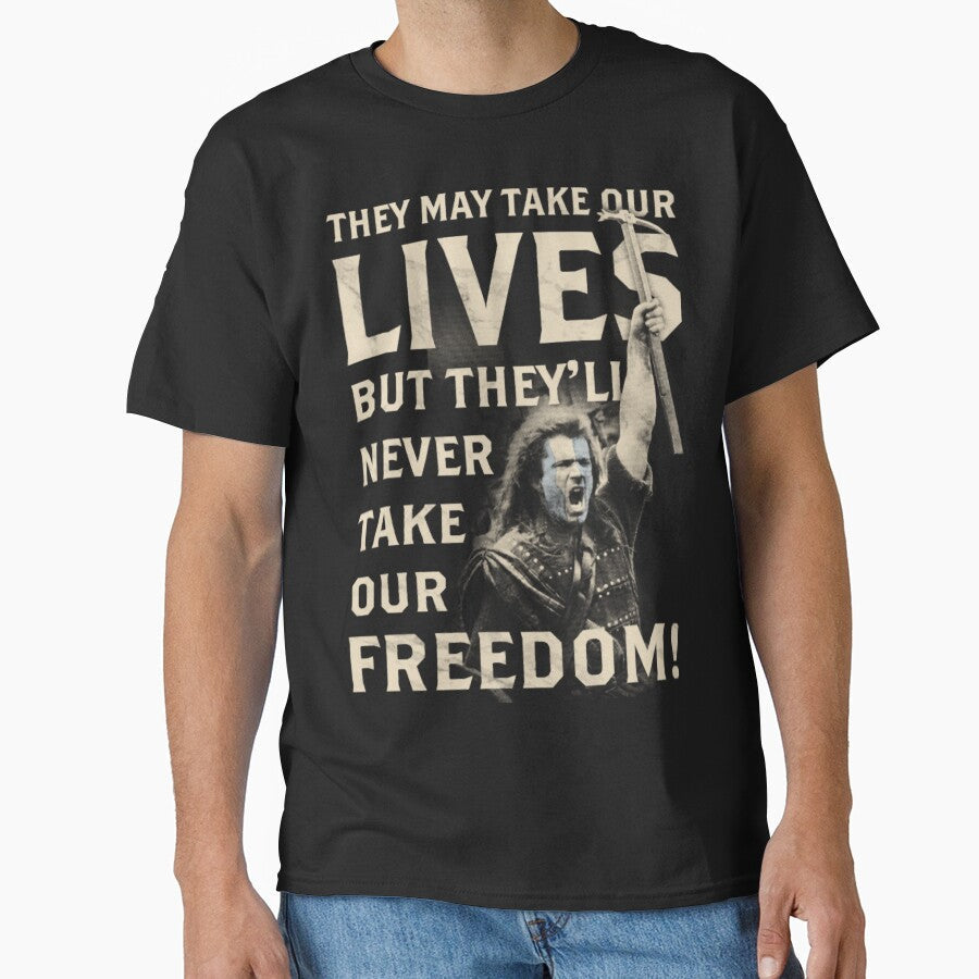 They May Take Our Lives, But They'll Never Freedom! - Adult & Kids T-Shirts, Sweatshirts & Hoodies apparel design preview 1