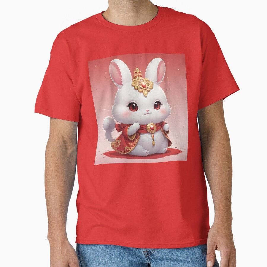 Kawaii white bunny by MerlinWear - Adult & Kids T-Shirts, Sweatshirts & Hoodies apparel design preview 1