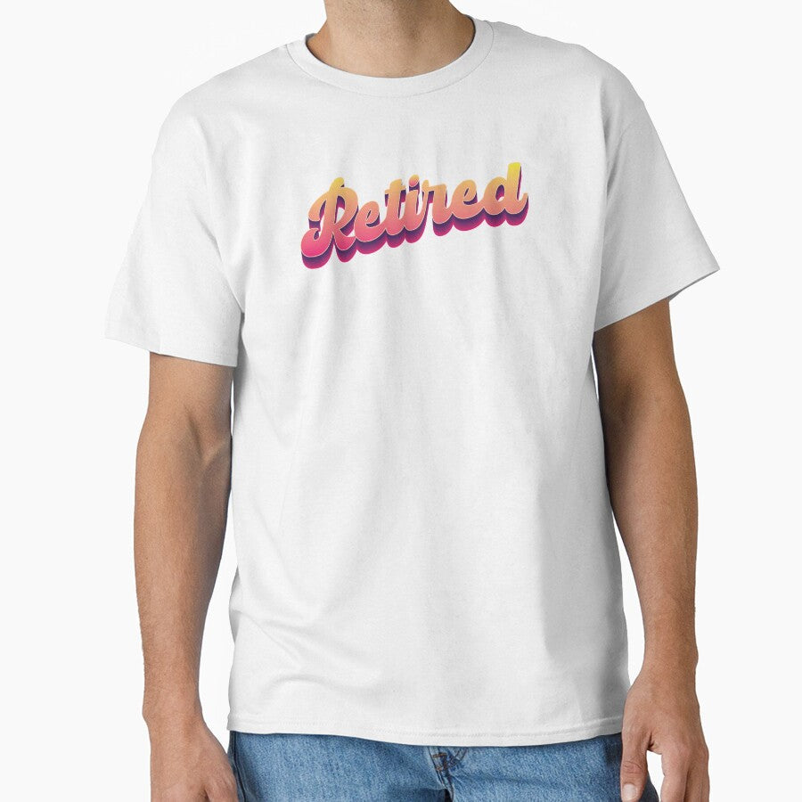 Retro Retired 80s Neon by Whimsical Thinker - Adult & Kids T-Shirts, Sweatshirts & Hoodies apparel design preview 1
