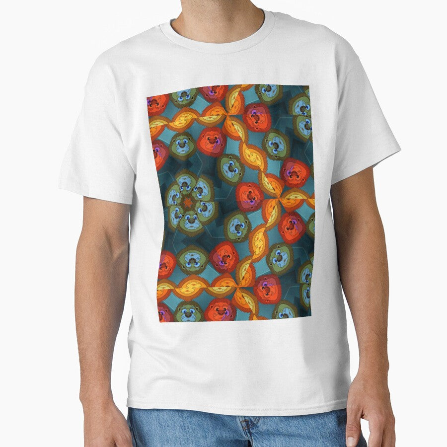Retro abstract illustration flowers pattern. by - Adult & Kids T-Shirts, Sweatshirts & Hoodies apparel design preview 1