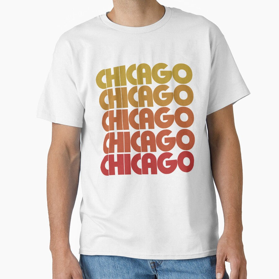 Retro Chicago by FrictionMaxxing - Adult & Kids T-Shirts, Sweatshirts & Hoodies apparel design preview 1