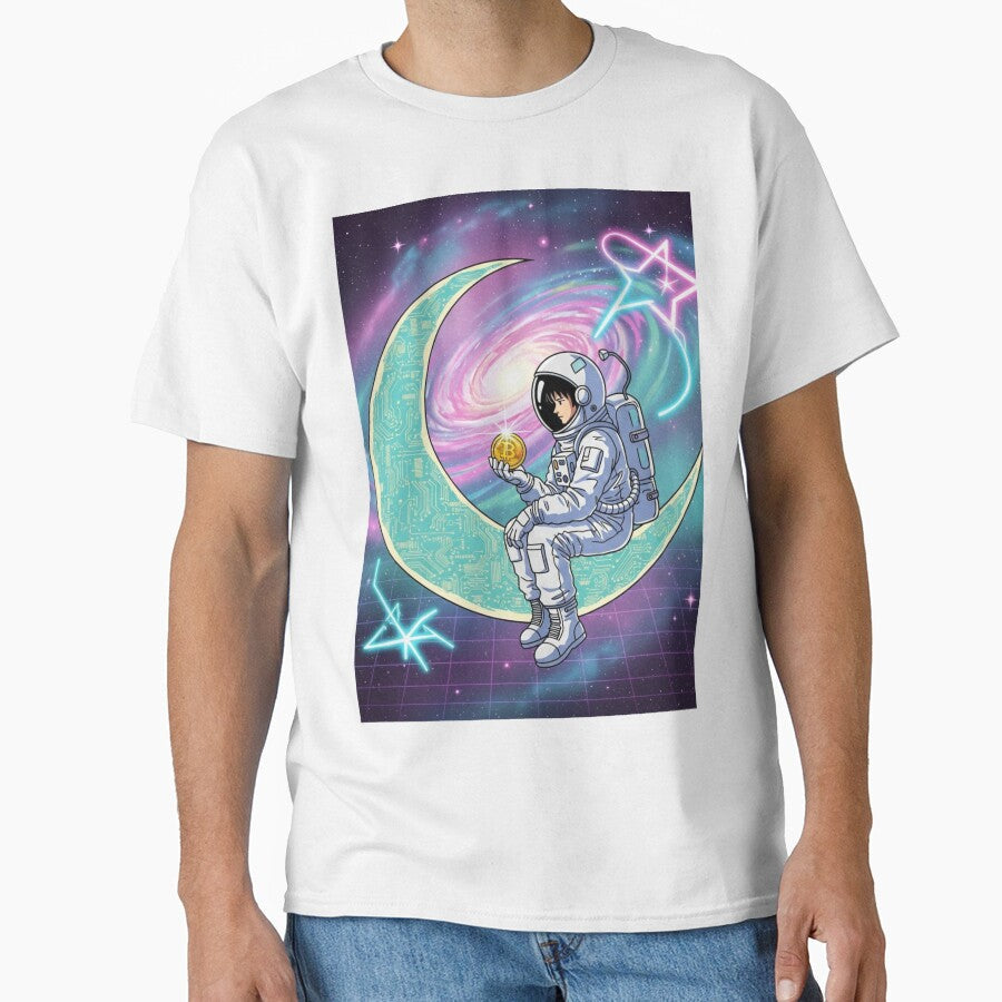 Retro 90s Anime Astronaut Space Explorer by ionutpopa - Adult & Kids T-Shirts, Sweatshirts & Hoodies apparel design preview 1