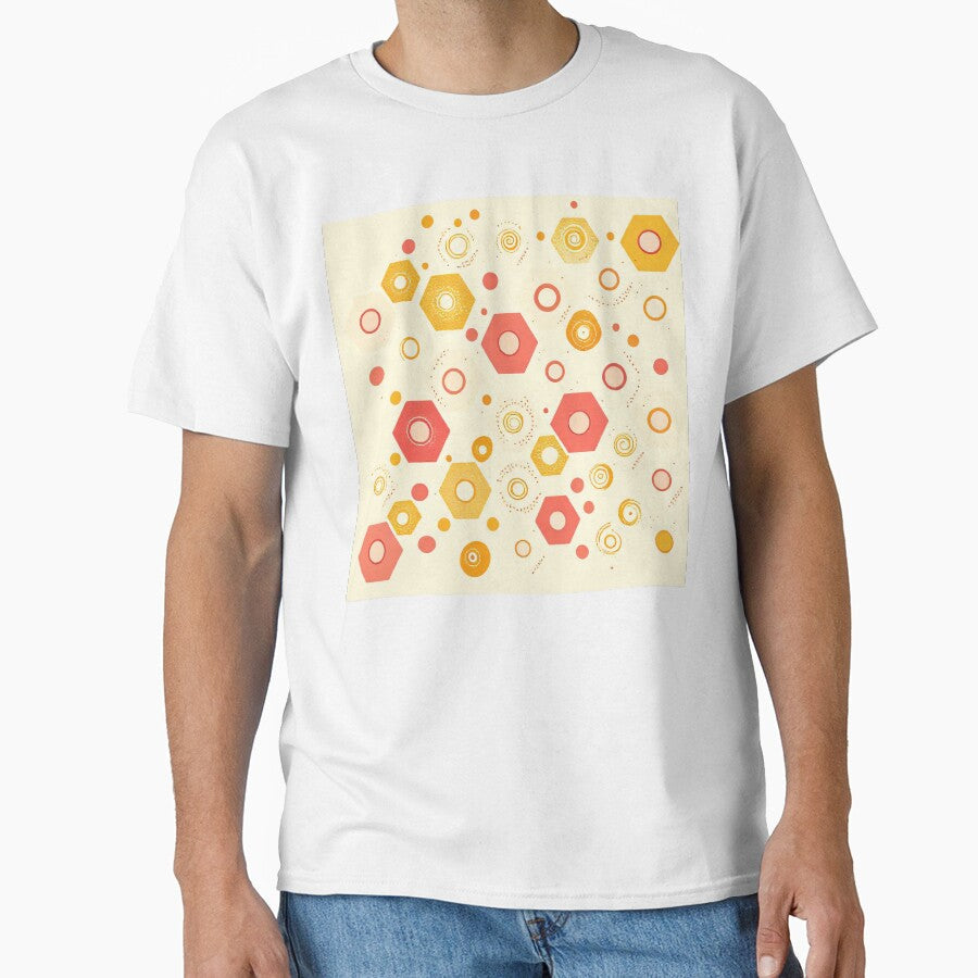 Retro Geometric Harmony Mid-Century Modern Hexagon - Adult & Kids T-Shirts, Sweatshirts & Hoodies apparel design preview 1