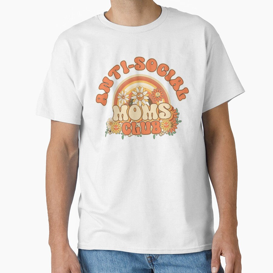 Antisocial moms club Retro quote gift for funny - Adult & Kids T-Shirts, Sweatshirts & Hoodies apparel design preview 1