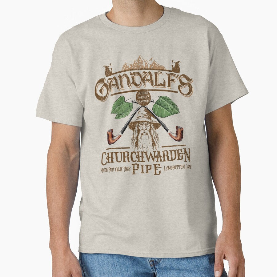 Churchwarden Pipe II Middle Earth's Favorite Worn Lts - Adult & Kids T-Shirts, Sweatshirts & Hoodies apparel design preview 1