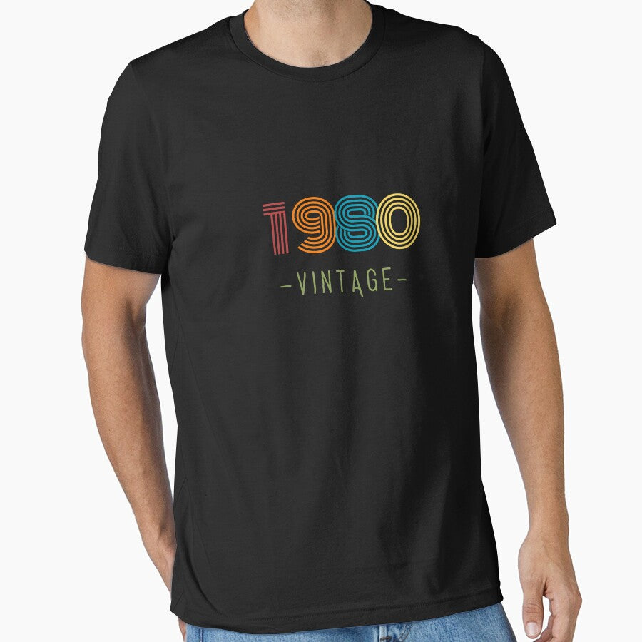 VINTAGE 1980 NEON RETRO DESIGN by Frame and Flames - Adult & Kids T-Shirts, Sweatshirts & Hoodies apparel design preview 1