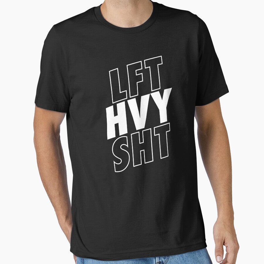 Lift Heavy Shit Weightlifting Quote by Printend - Adult & Kids T-Shirts, Sweatshirts & Hoodies apparel design preview 1