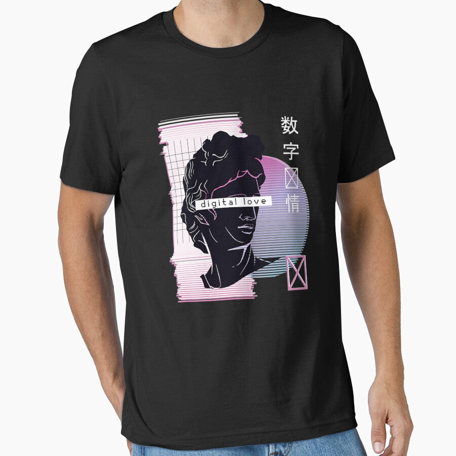 Vaporwave Digital Love 90s 80s Gift by bostons2001 - Adult & Kids T-Shirts, Sweatshirts & Hoodies apparel design preview 1