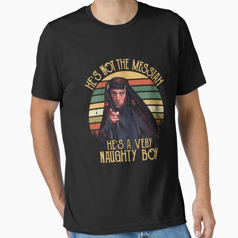 He_S Not The Messiah A Very Naughty Boy Vintage by - Adult & Kids T-Shirts, Sweatshirts & Hoodies apparel design preview 1