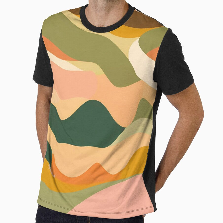 Funky 70s Retro Waves Groovy Abstract Pattern Print - Adult & Kids T-Shirts, Sweatshirts & Hoodies apparel design preview 1