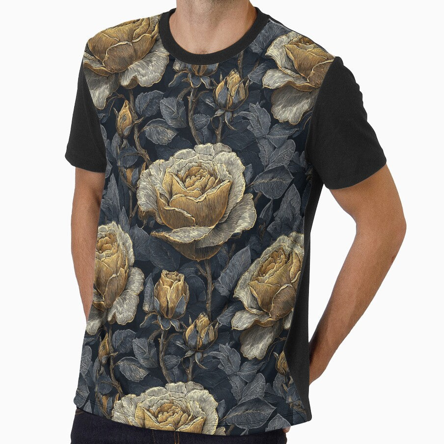 Lush Rose Bouquet Retro Flower Floral Gifts For Mom - Adult & Kids T-Shirts, Sweatshirts & Hoodies apparel design preview 1