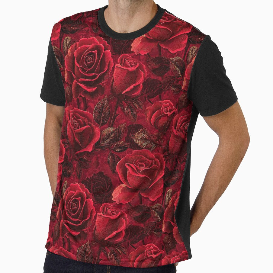 Fragrant Rose Birth Flower Pattern Best Gifts For Dad - Adult & Kids T-Shirts, Sweatshirts & Hoodies apparel design preview 1