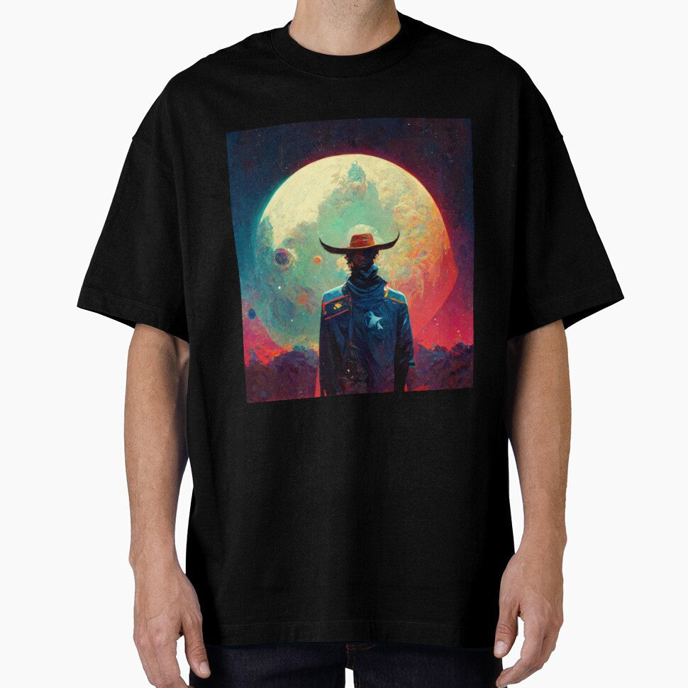 Space Cowboy by Sophos-AI-Art - Adult & Kids T-Shirts, Sweatshirts & Hoodies apparel design preview 1