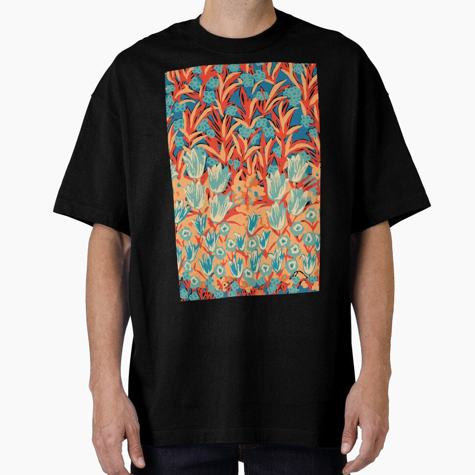 Retro Tulips by zeljkica - Adult & Kids T-Shirts, Sweatshirts & Hoodies apparel design preview 1