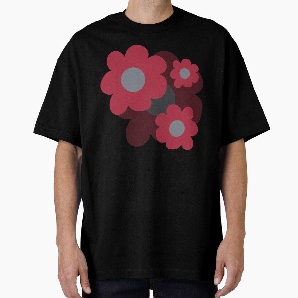 Retro Purple Flowers by Julie Woolfolk - Adult & Kids T-Shirts, Sweatshirts & Hoodies apparel design preview 1