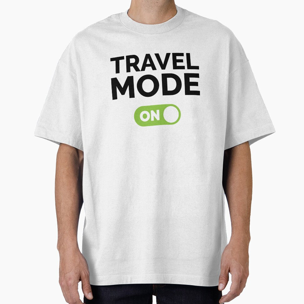 Travel Mode On by freshLayer - Adult & Kids T-Shirts, Sweatshirts & Hoodies apparel design preview 1