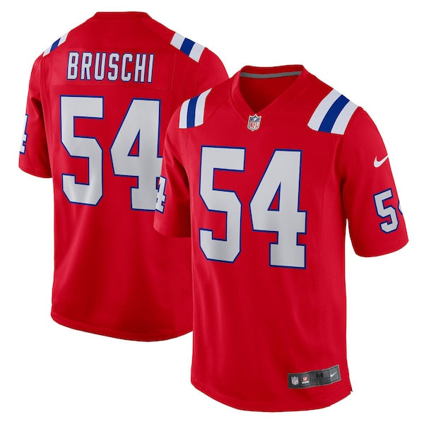 Tedy Bruschi New England Patriots Jersey - Red football jersey product view 1