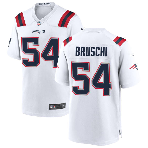 Tedy Bruschi New England Patriots Jersey - White football jersey product view 1