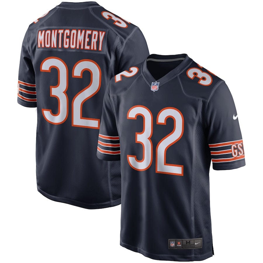 David Montgomery Chicago Bears Jersey football jersey product view 1