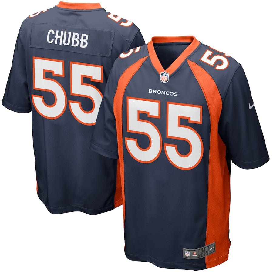 Bradley Chubb Denver Broncos Jersey football jersey product view 1