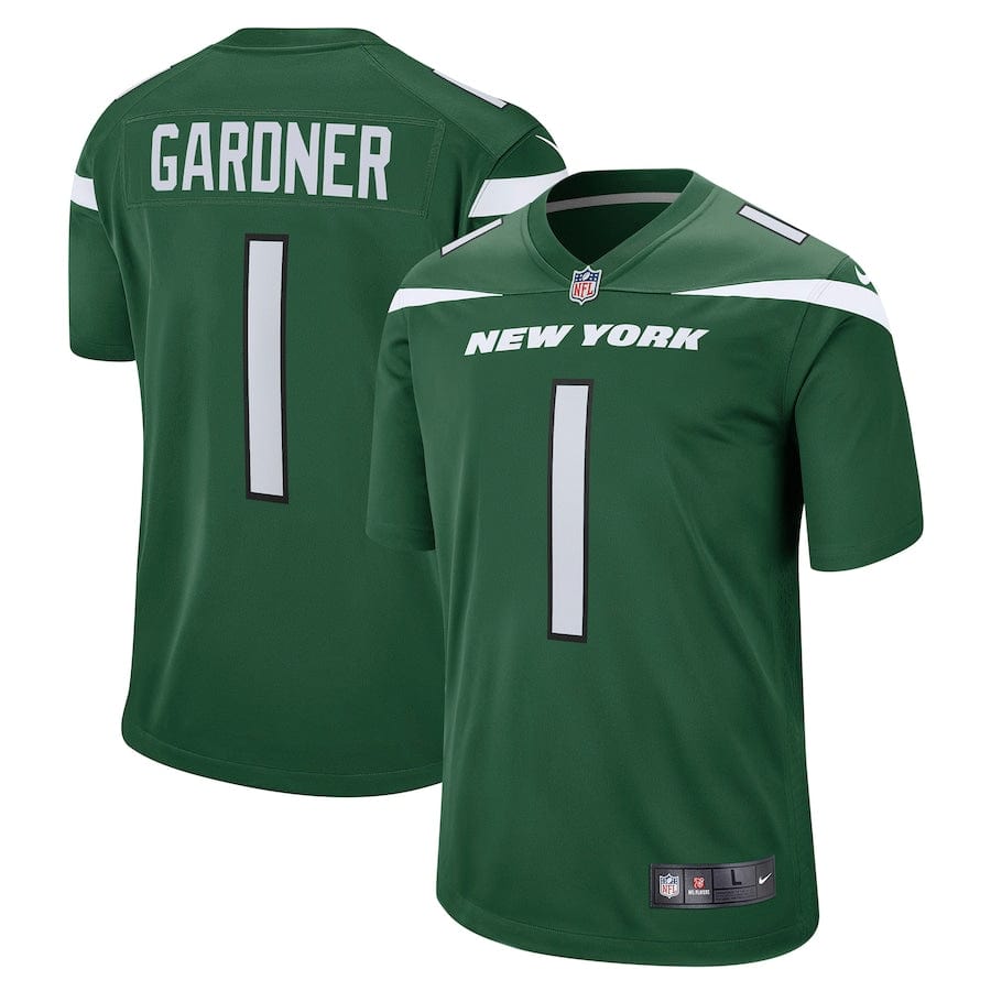 Ahmad Sauce Gardner New York Jets Jersey football jersey product view 1
