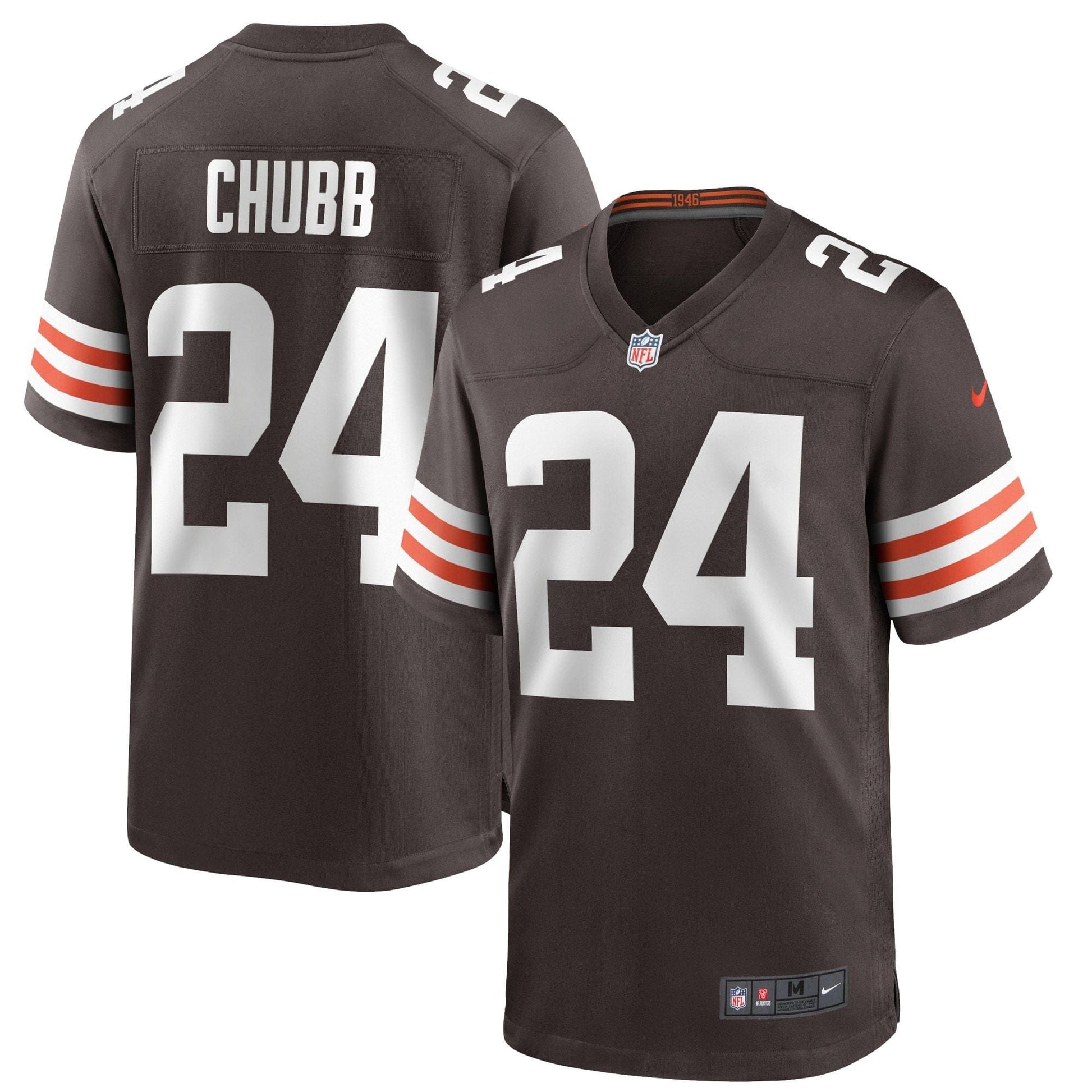 Nick Chubb Cleveland Browns Jersey football jersey product view 1