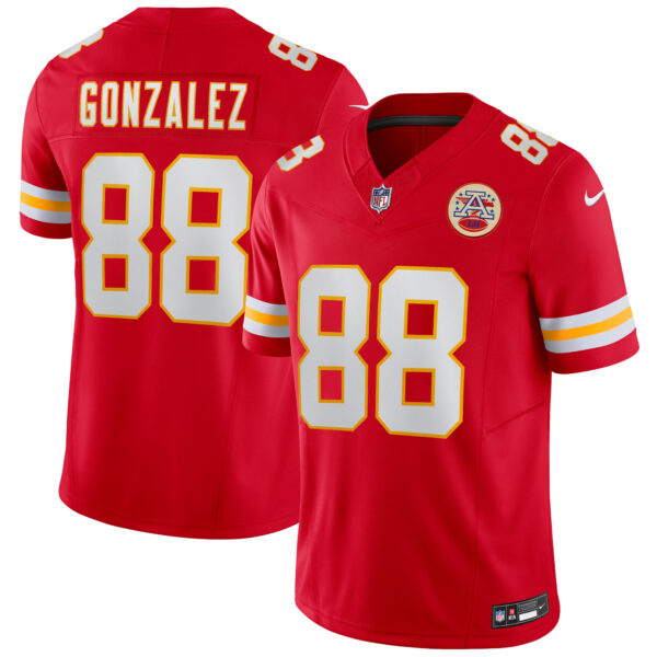 Tony Gonzalez Kansas City Chiefs Home Retired Player Jersey - Red football jersey product view 1