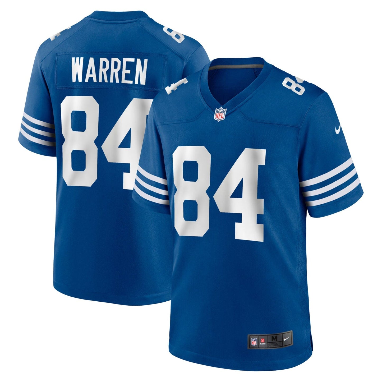 Tyler Warren Indianapolis Colts Alternate Jersey - Royal Blue football jersey product view 1