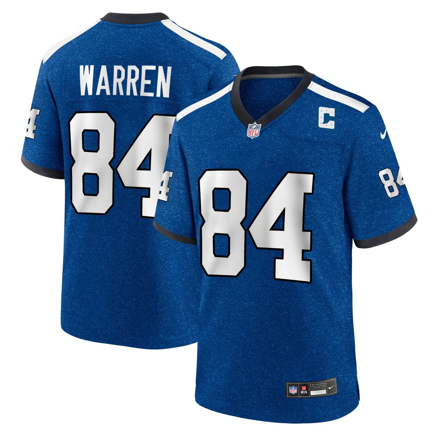 Tyler Warren Indianapolis Colts Indiana Nights Alternate Jersey - Royal Blue football jersey product view 1