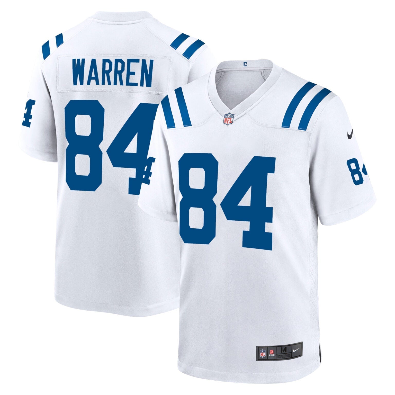 Tyler Warren Indianapolis Colts Away Jersey - White football jersey product view 1