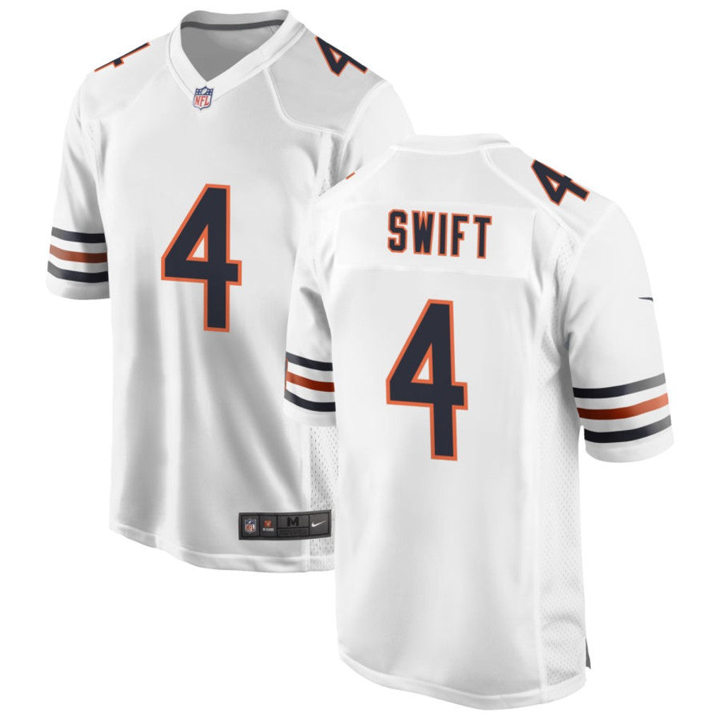 D'Andre Swift Chicago Bears Jersey - White football jersey product view 1