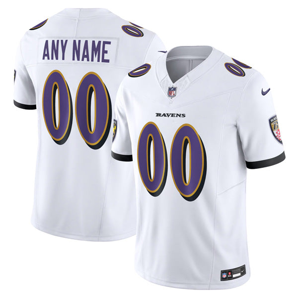 Custom Baltimore Ravens Jersey - White football jersey product view 1