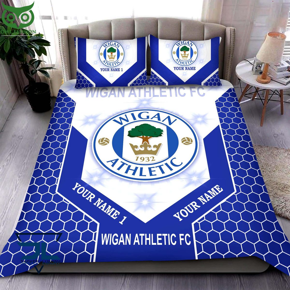 Wigan Athletic EFL Football Custom Bedding Set - Adult & Kids T-Shirts, Sweatshirts & Hoodies apparel design preview 1